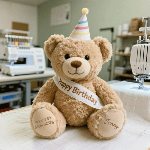 客製化刺繡生日熊